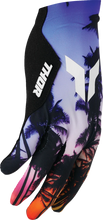 Load image into Gallery viewer, Thor SPORTMODE SD Gloves - Black - Medium - Back View