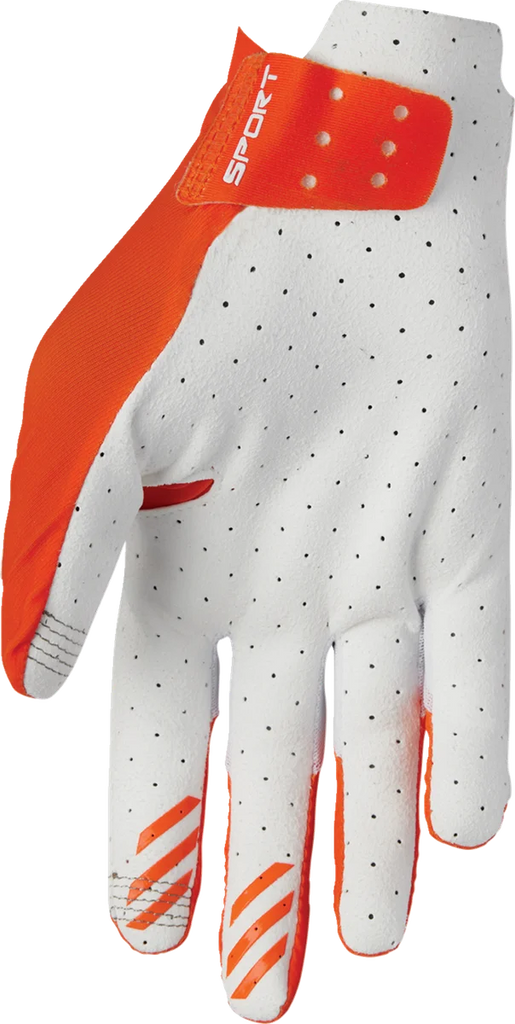 Thor SPORTMODE Vented Gloves - Orange - Large - Back View