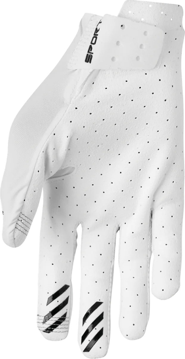 Thor SPORTMODE Vented Gloves - White - Medium - Side View