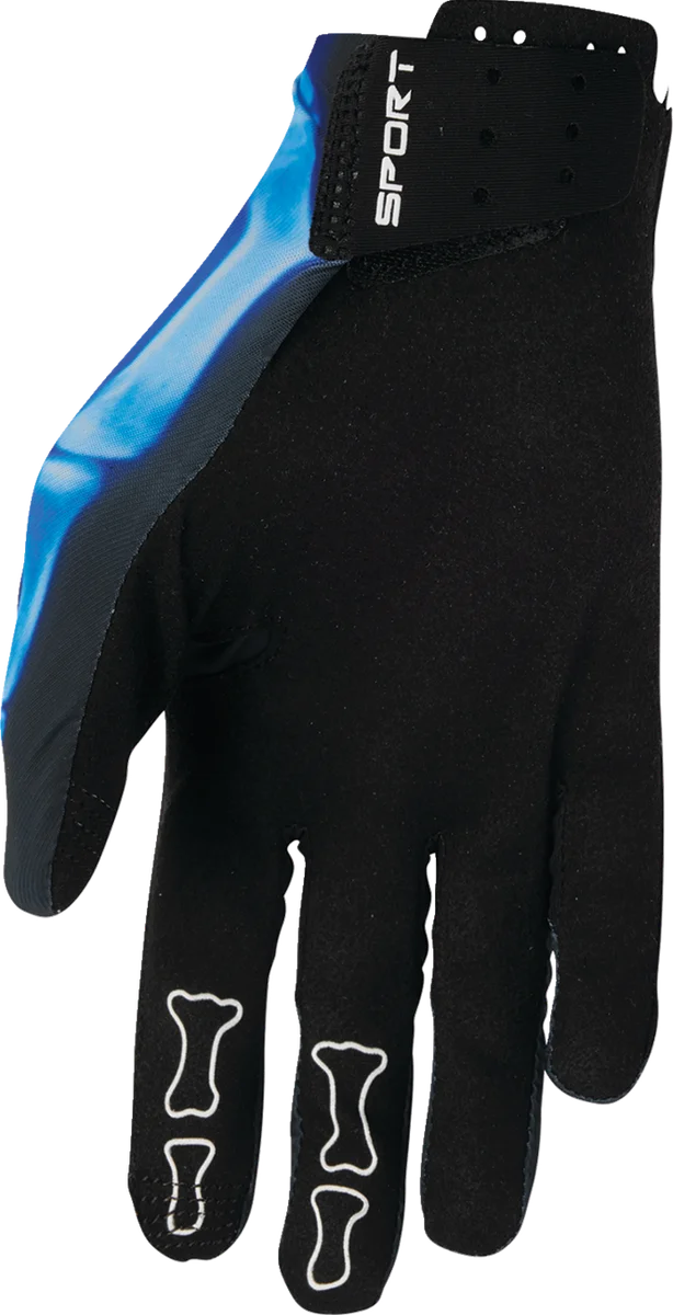 Thor SPORTMODE X-Ray Gloves - Black - Large - Side View