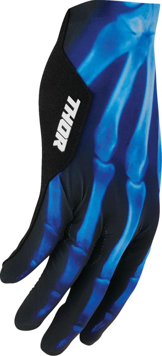 Thor SPORTMODE X-Ray Gloves - Black - Large - Back View