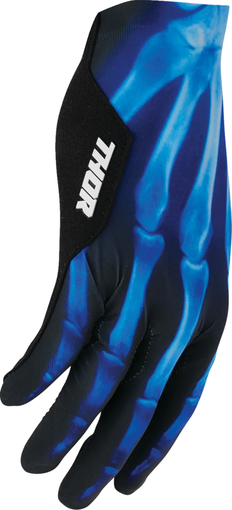 Thor SPORTMODE X-Ray Gloves - Black - Large - Back View