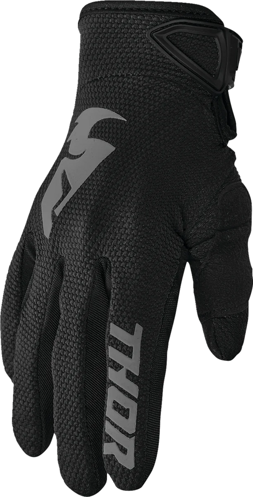 Thor Sector Gloves - Black/Gray - Small - Main Product View