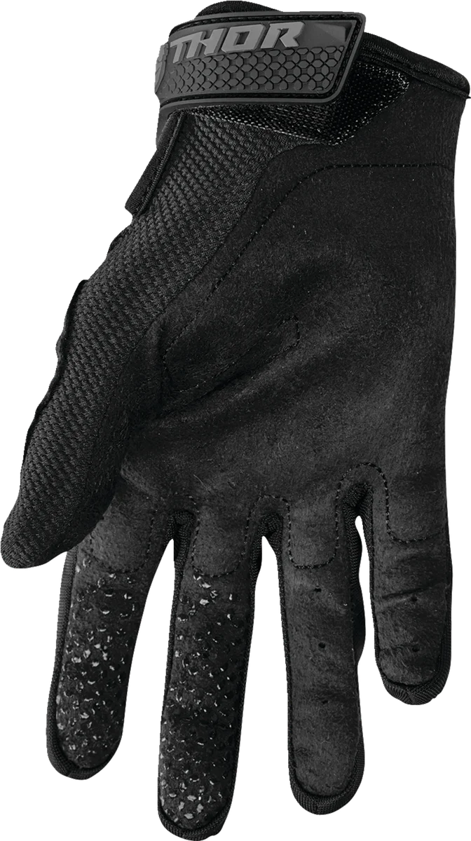 Thor Sector Gloves - Black/Gray - Small - Side View