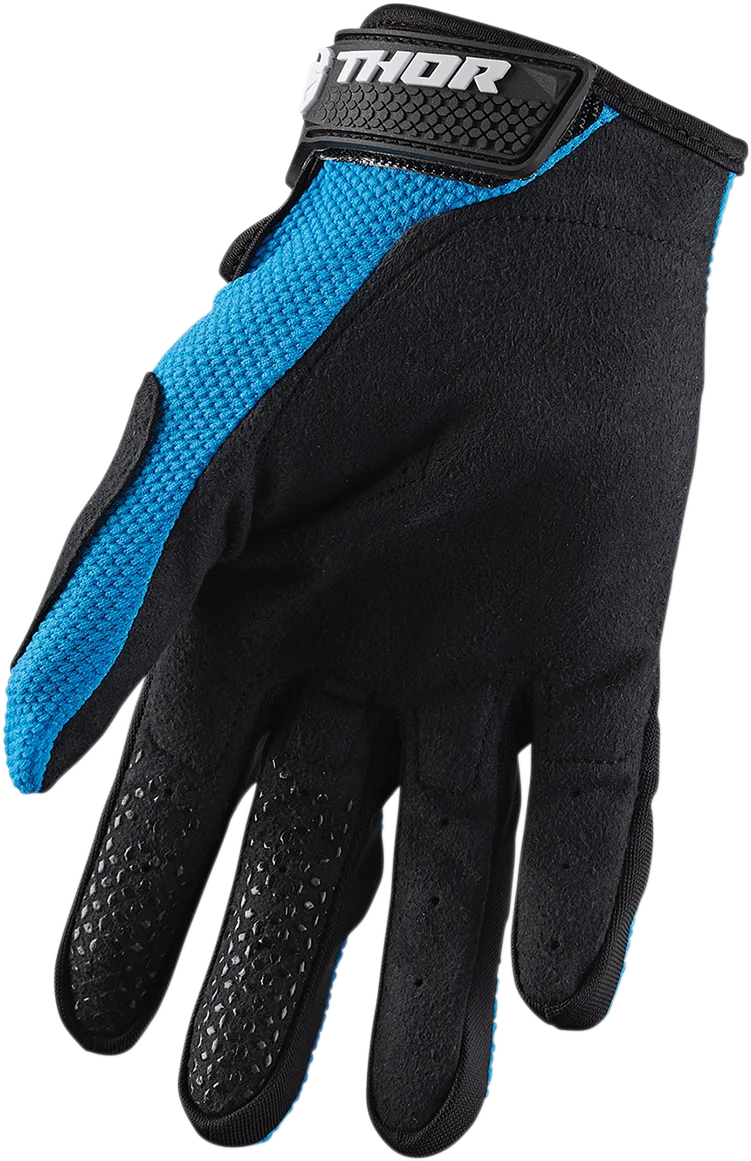 Thor Sector Gloves - Blue/Black - XS - Side View