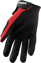 Load image into Gallery viewer, Thor Sector Gloves - Red/Black - Large - Side View