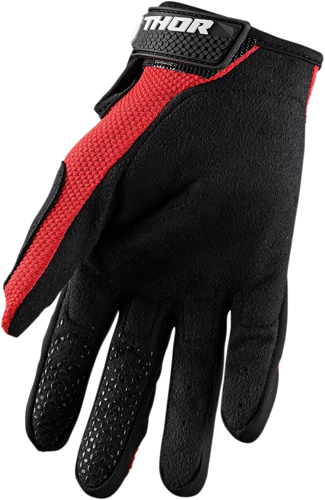 Thor Sector Gloves - Red/Black - XL - Side View