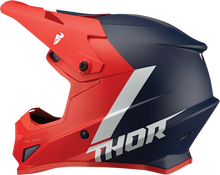 Load image into Gallery viewer, Thor Sector Helmet - Chev - Red/Navy - XS - Side View