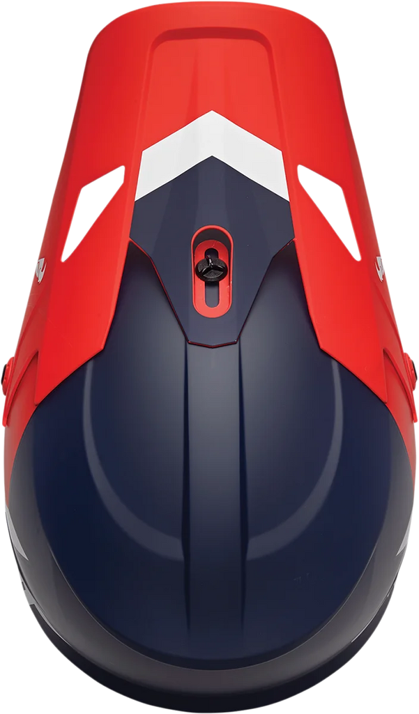 Thor Sector Helmet - Chev - Red/Navy - XS - Back View