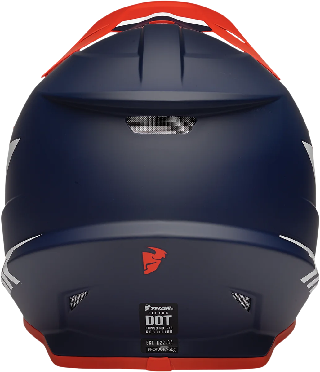 Thor Sector Helmet - Chev - Red/Navy - XS - Installation View