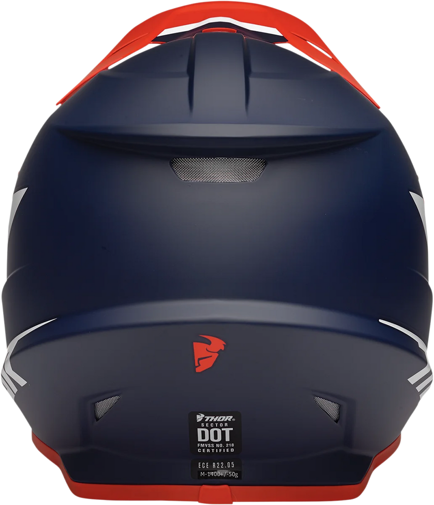 Thor Sector Helmet - Chev - Red/Navy - XS - Installation View