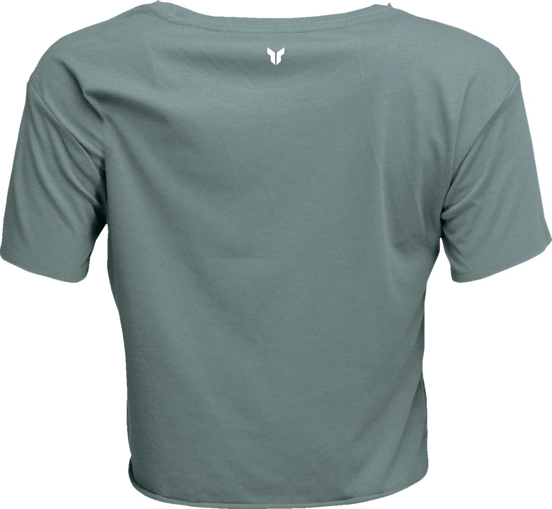 Thor Women's Corp Crop T-Shirt - Mineral - Small - Side View
