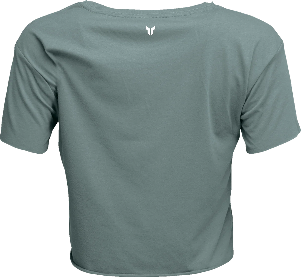 Thor Women's Corp Crop T-Shirt - Mineral - Small - Side View