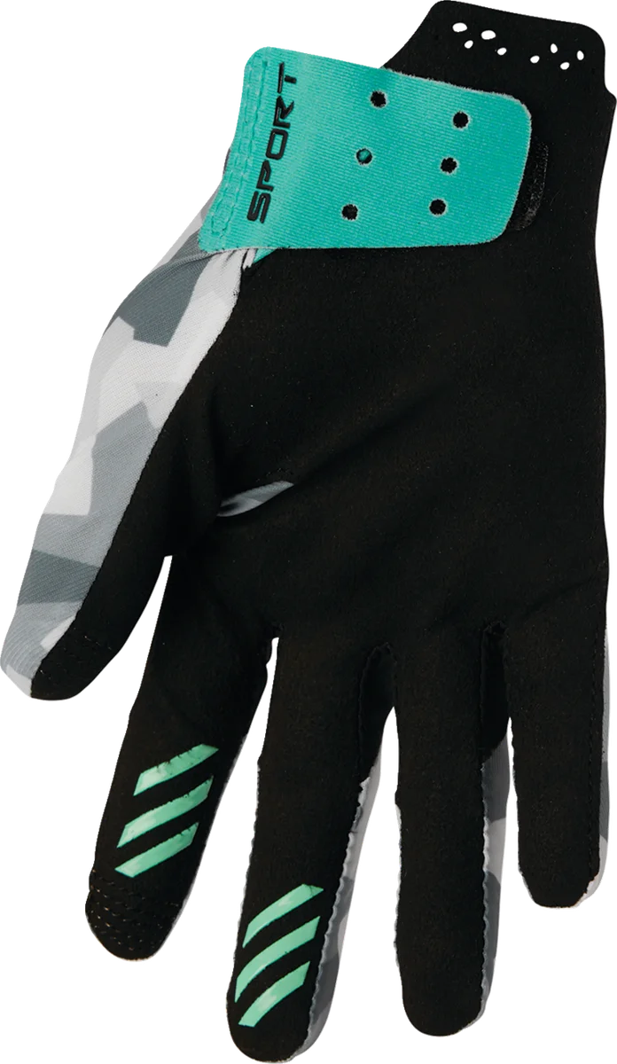 Thor Women's SPORTMODE Shadow Gloves - Teal - Large - Side View