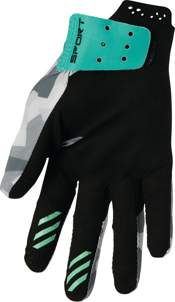 Thor Women's SPORTMODE Shadow Gloves - Teal - Large - Side View