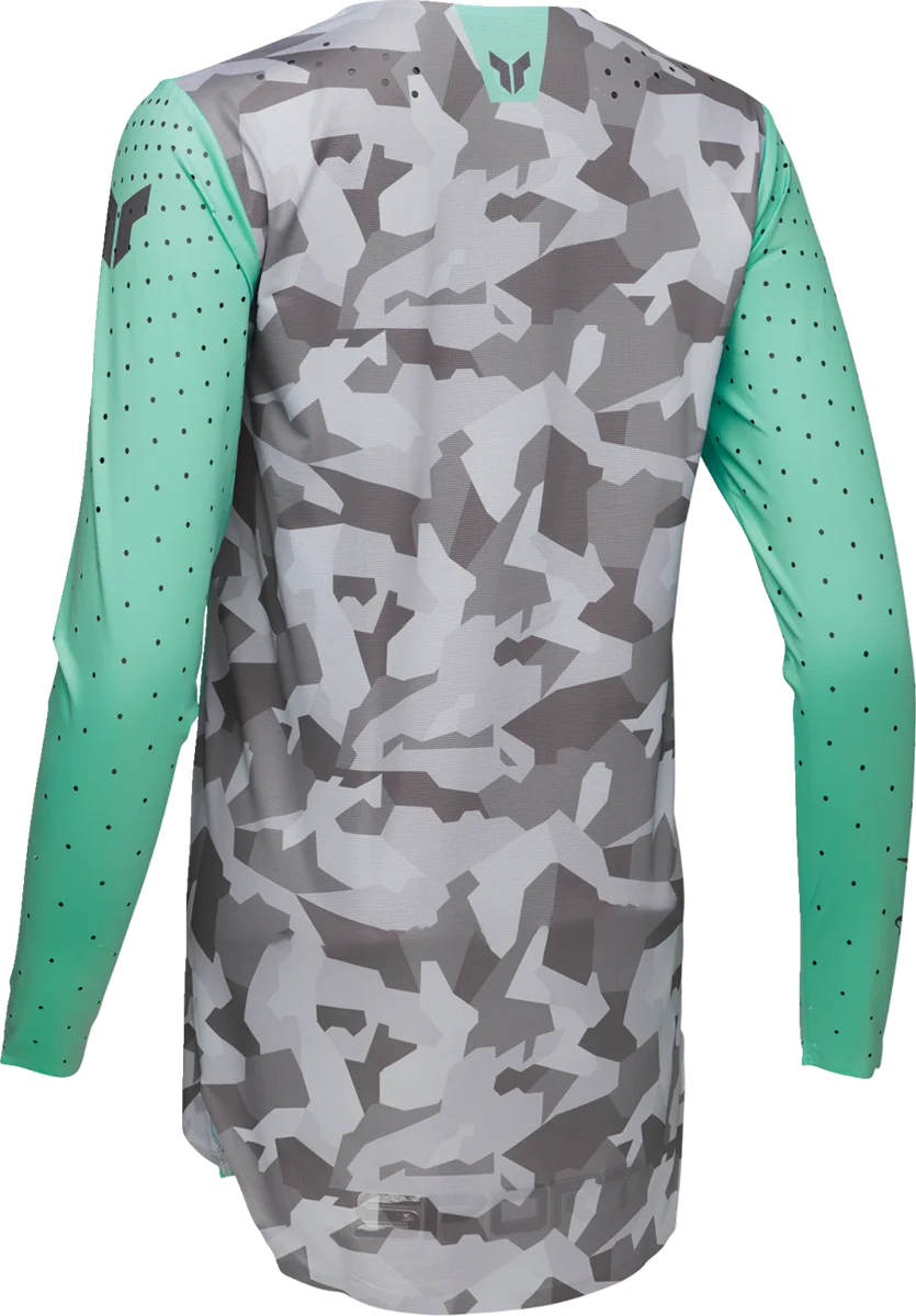 Thor Women's SPORTMODE Shadow Jersey - Teal - XL - Back View