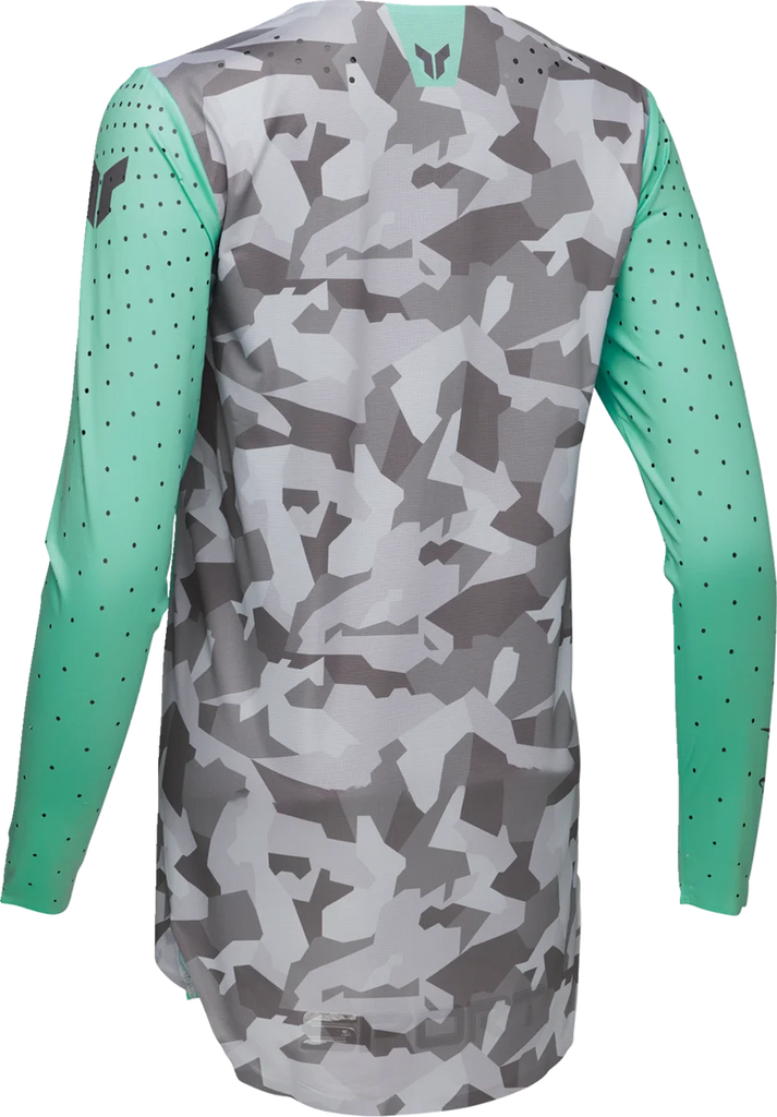 Thor Women's SPORTMODE Shadow Jersey - Teal - XL - Back View