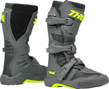 Load image into Gallery viewer, Thor Youth Blitz XR Boots - Gray/Charcoal - Size 6 - Main Product View
