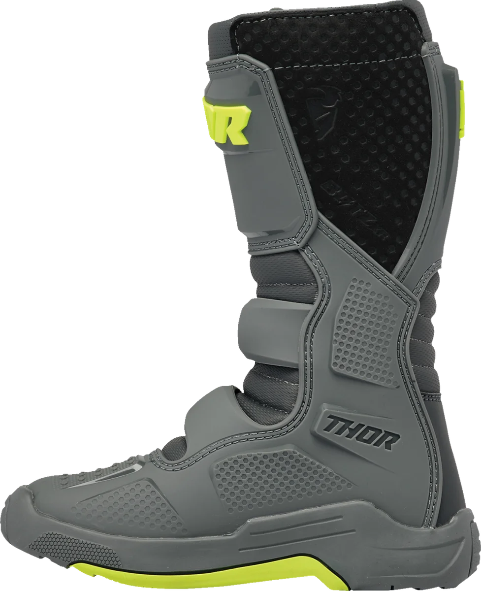 Thor Youth Blitz XR Boots - Gray/Charcoal - Size 6 - Side View