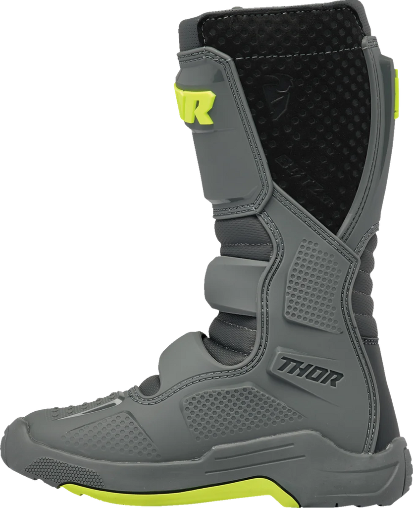 Thor Youth Blitz XR Boots - Gray/Charcoal - Size 7 - Side View