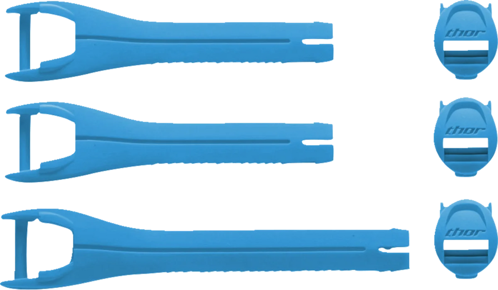 Thor Youth Blitz XR Boots Strap Kit - Blue/Black