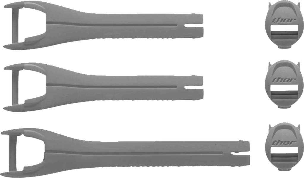 Thor Youth Blitz XR Boots Strap Kit - Gray/Charcoal