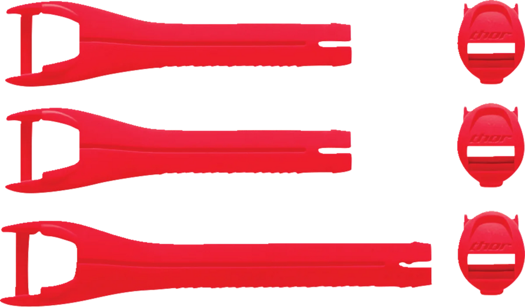 Thor Youth Blitz XR Boots Strap Kit - Red/Charcoal