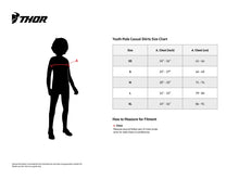 Load image into Gallery viewer, Thor Youth Brave T-Shirt - Navy - Medium - Installation View