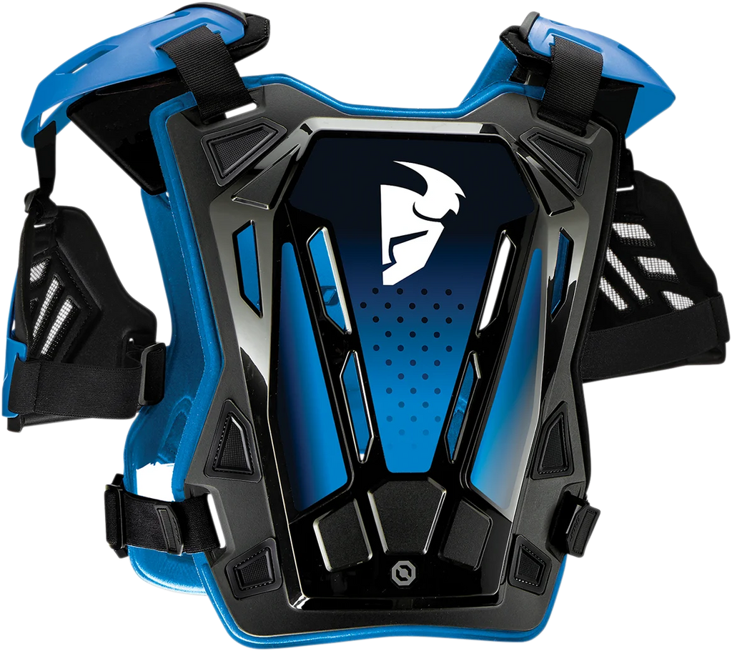 Thor Youth Guardian Roost Deflector - Blue - S/M - Side View