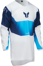 Load image into Gallery viewer, Thor Youth LAUNCHMODE Storm Jersey - White - XS - Back View