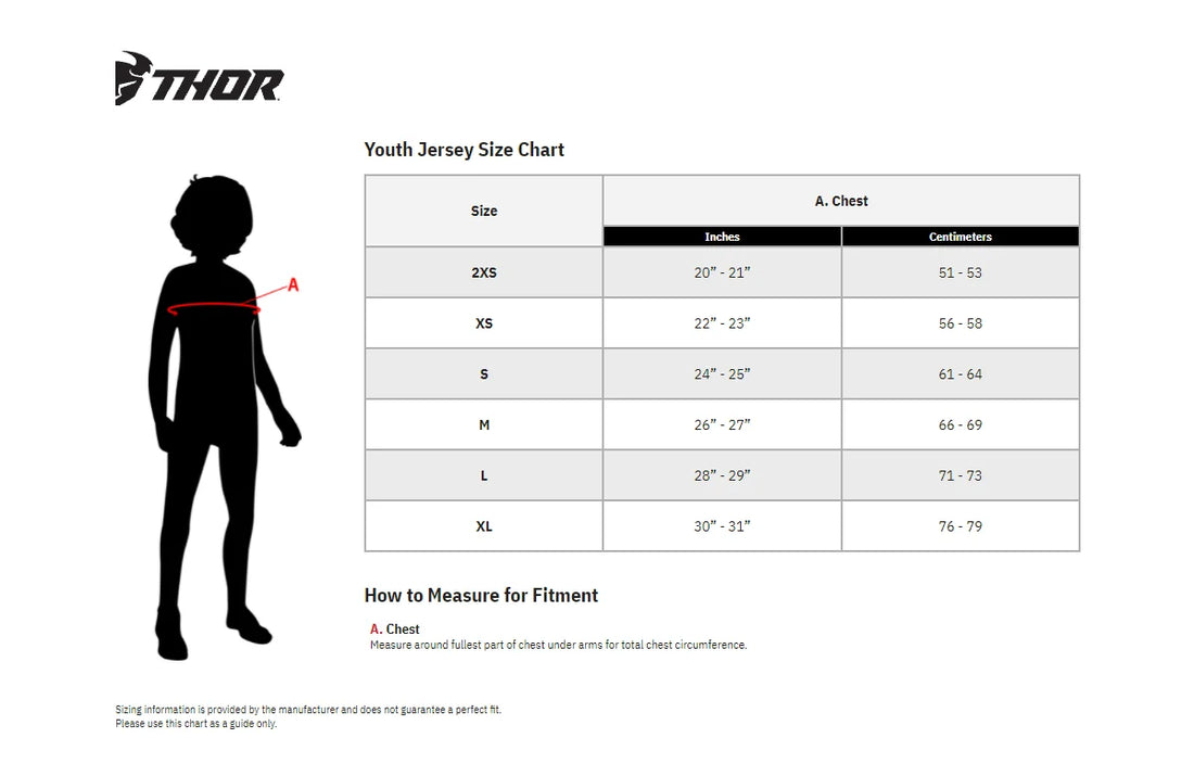 Thor Youth LAUNCHMODE Storm Jersey - White - XS - Additional View 6