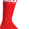 Load image into Gallery viewer, Thor Youth MX Solid Socks - Red/White - Size 1-6 - Main Product View