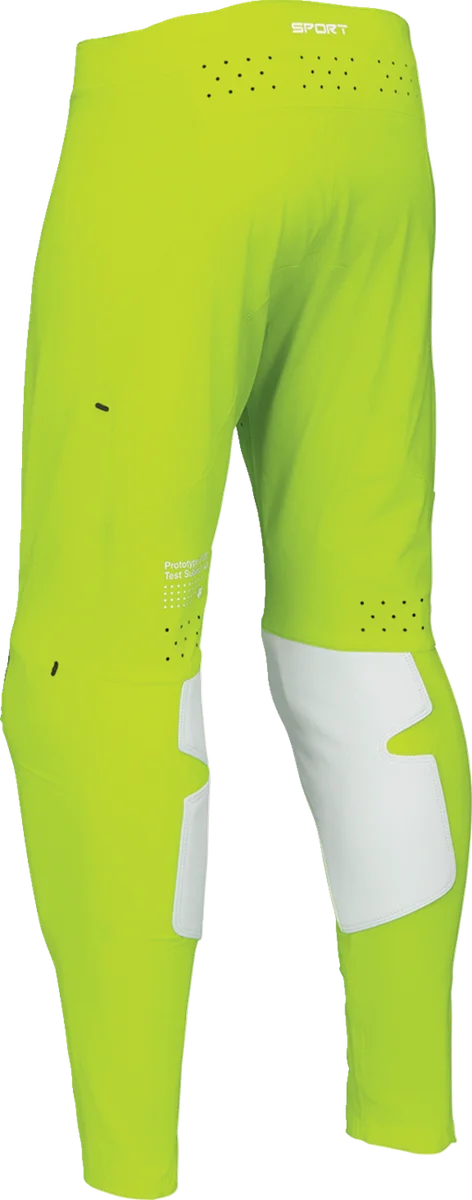 Thor Youth SPORTMODE Riot Pants - White/Acid - 26 - Back View