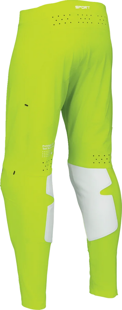 Thor Youth SPORTMODE Riot Pants - White/Acid - 26 - Back View