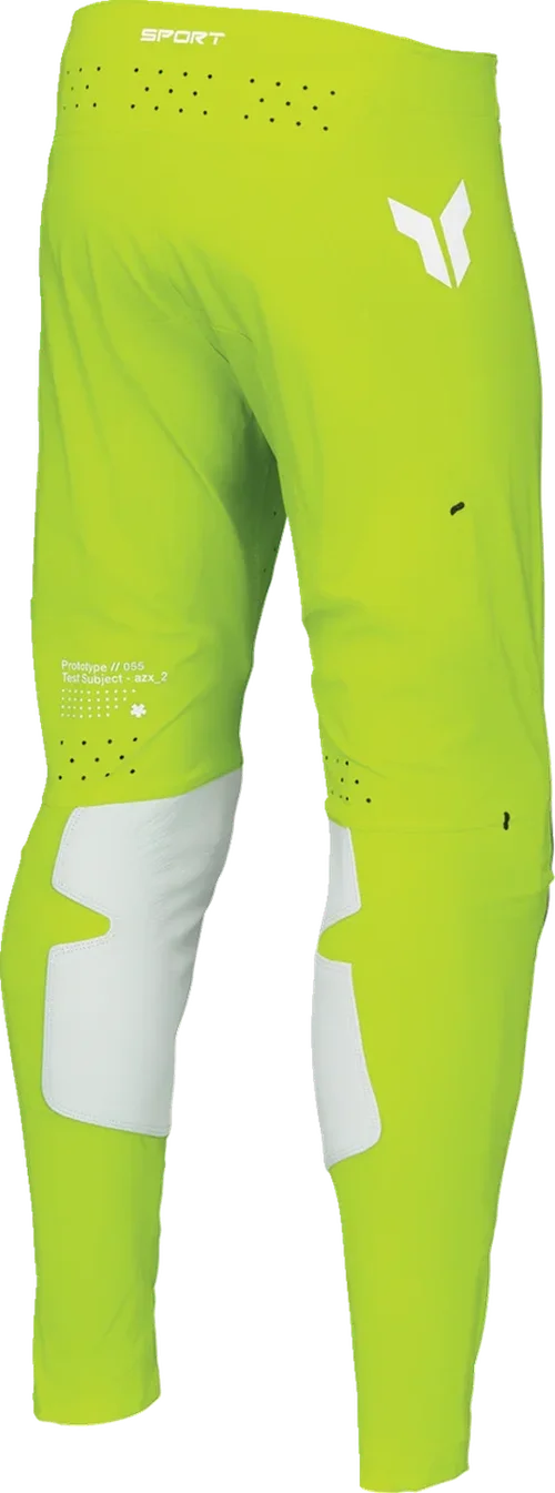 Thor Youth SPORTMODE Riot Pants - White/Acid - 26 - Side View