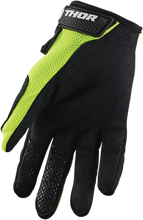 Load image into Gallery viewer, Thor Youth Sector Gloves - Acid/Black - Large - Side View