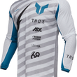 Load image into Gallery viewer, ThorLAUNCHMODE Vented Raid Jersey - White/Gray - Large29108252 - Main Product View