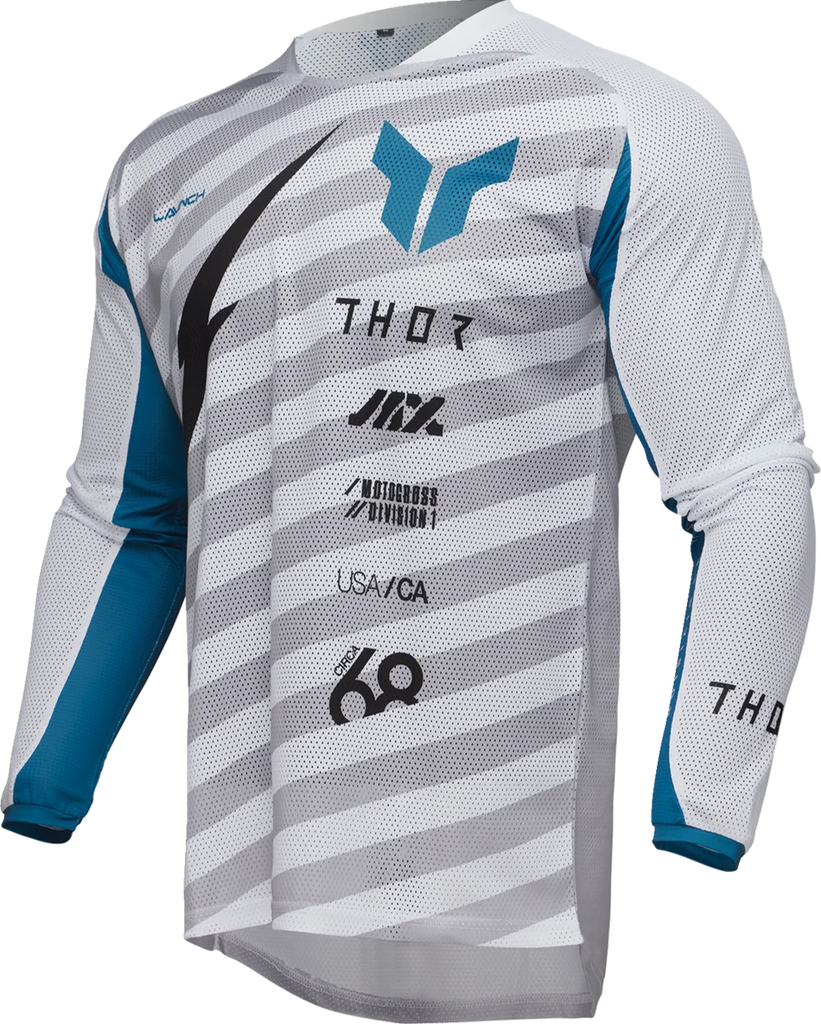 ThorLAUNCHMODE Vented Raid Jersey - White/Gray - Large29108252 - Main Product View