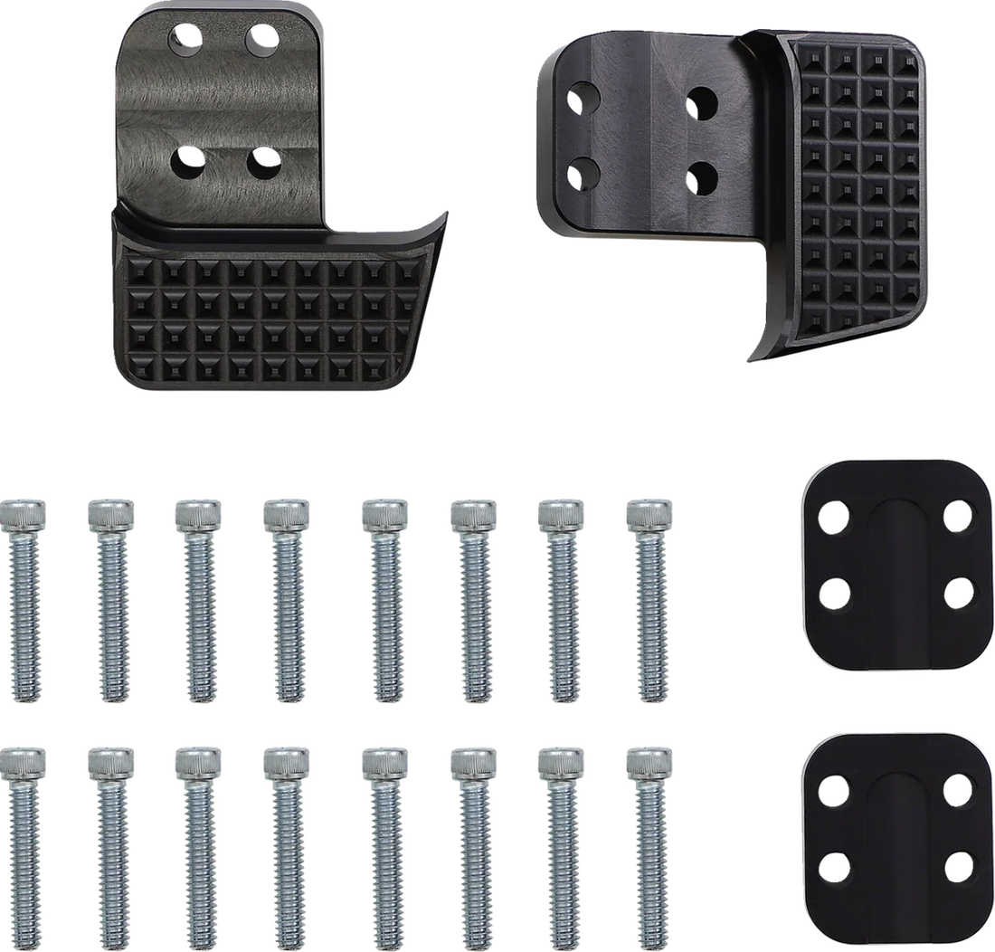 Thrashin Supply Co. Apex Floorboard Tail Extension with Lift Kit - Black - Back View