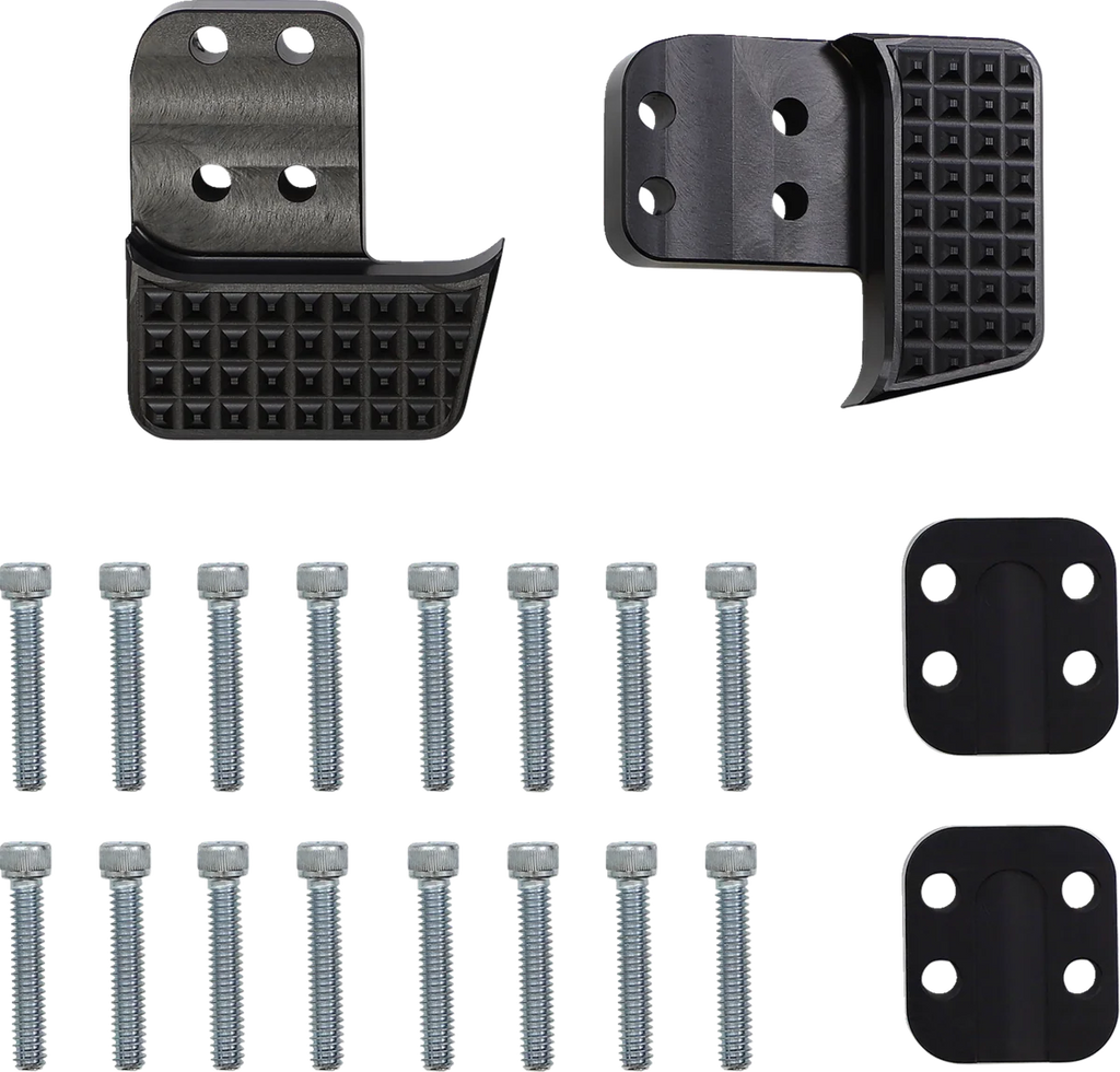Thrashin Supply Co. Apex Floorboard Tail Extension with Lift Kit - Black - Back View