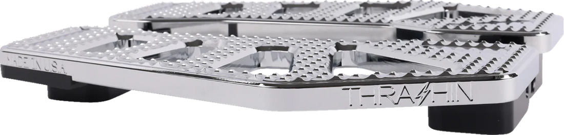 Thrashin Supply Co. Apex Floorboards - Chrome - Back View