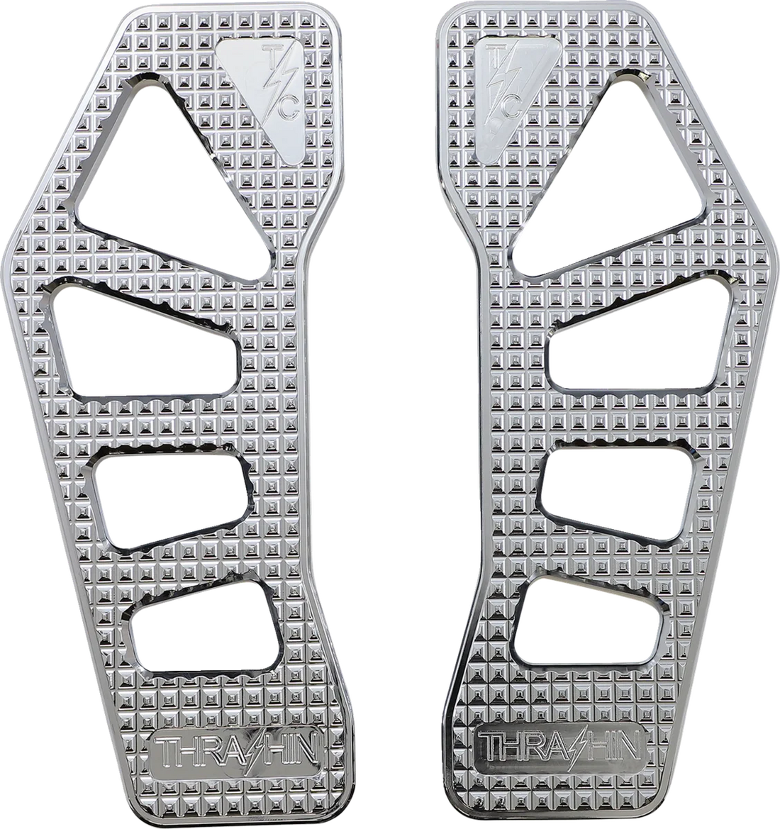 Thrashin Supply Co. Apex Floorboards - Chrome - Installation View