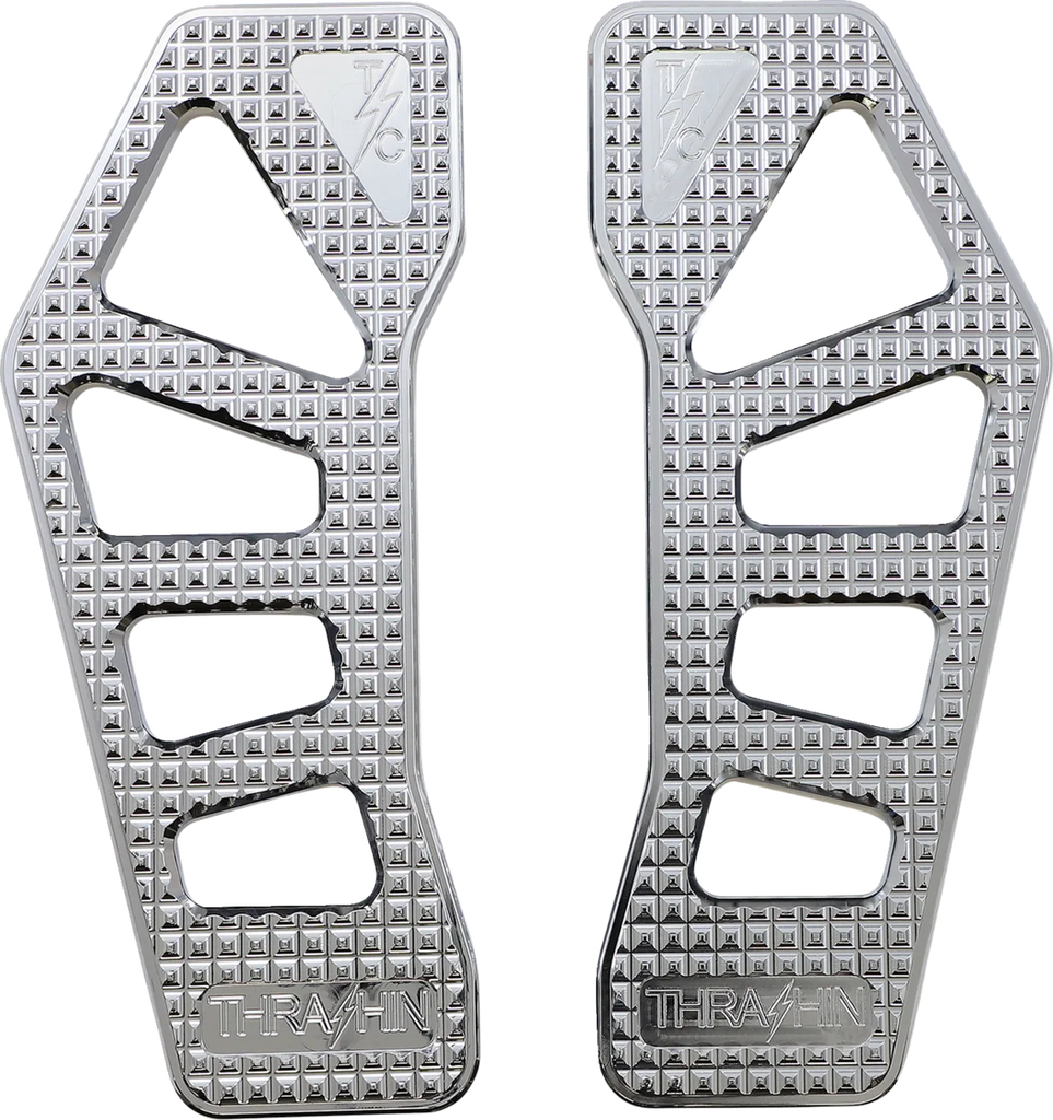 Thrashin Supply Co. Apex Floorboards - Chrome - Installation View