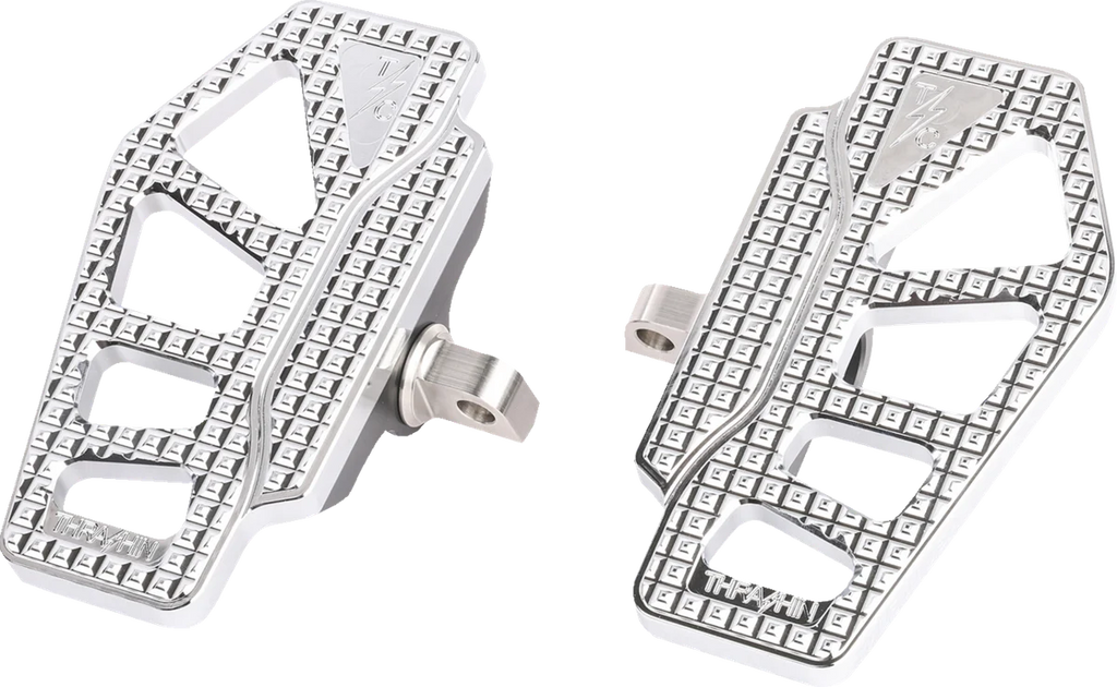 Thrashin Supply Co. Apex Mini Floorboards - Chrome - Main Product View