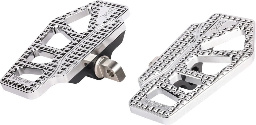 Thrashin Supply Co. Apex Mini Floorboards - Chrome - Side View
