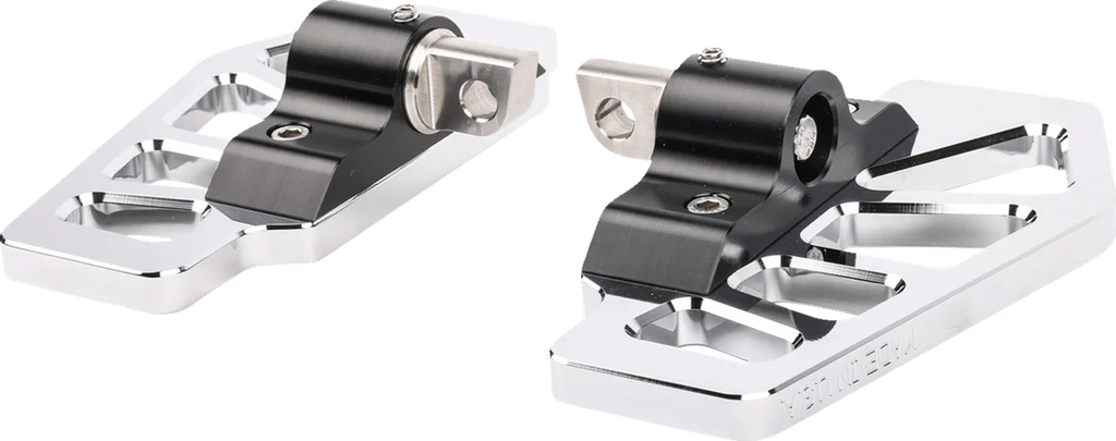 Thrashin Supply Co. Apex Mini Floorboards - Chrome - Back View