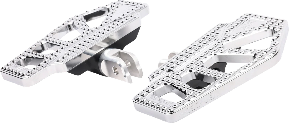 Thrashin Supply Co. Apex Mini Floorboards - Front - Chrome - Side View