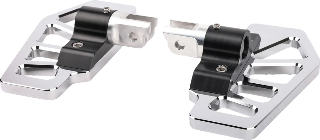 Thrashin Supply Co. Apex Mini Floorboards - Front - Chrome - Back View