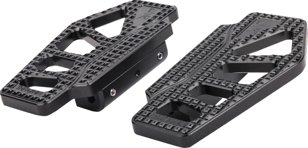 Thrashin Supply Co. Apex Mini Floorboards - Passenger - Black - Main Product View