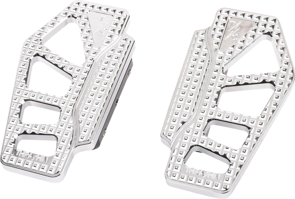Thrashin Supply Co. Apex Mini Floorboards - Passenger - Chrome - Main Product View
